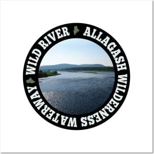 Allagash Wilderness Waterway Wild River circle Posters and Art